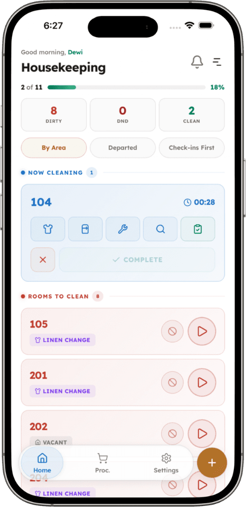 Housekeeping module
