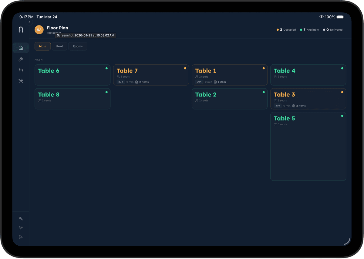 Restaurant & F&B module